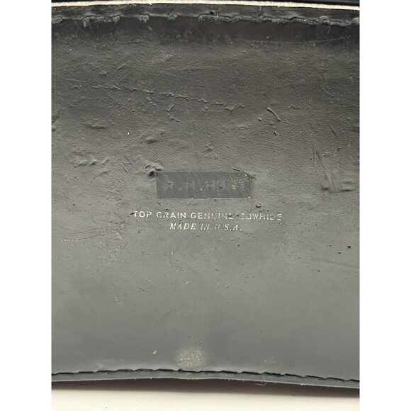 VTG Plainsman 2 Top Grain Cowhide Leather Black Hard Camera Tote BROKEN ZIPPER - Picture 9 of 9